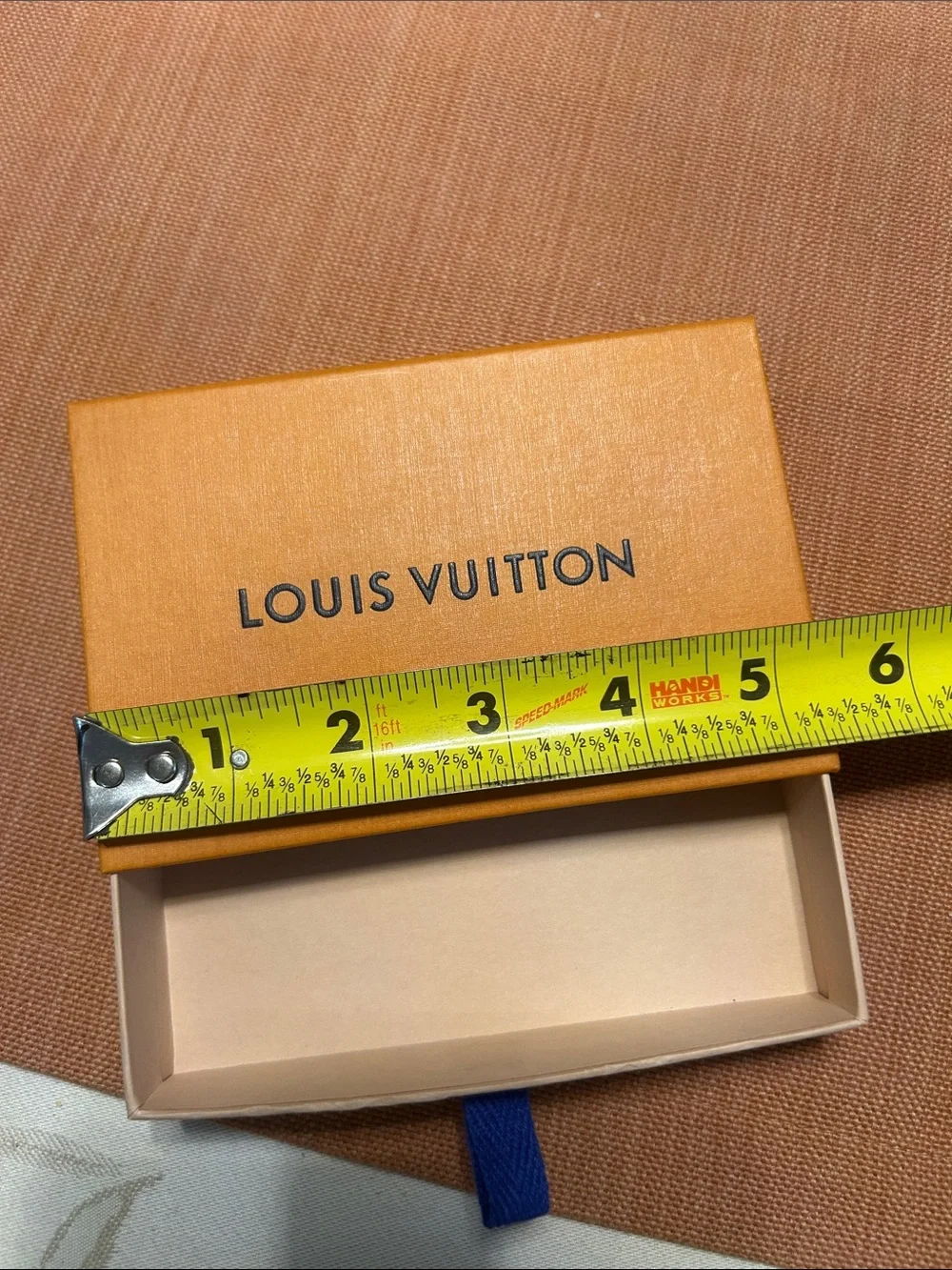 Louis Vuitton Orange Box with Blue Pull Tab - Men Accessories Jewelry